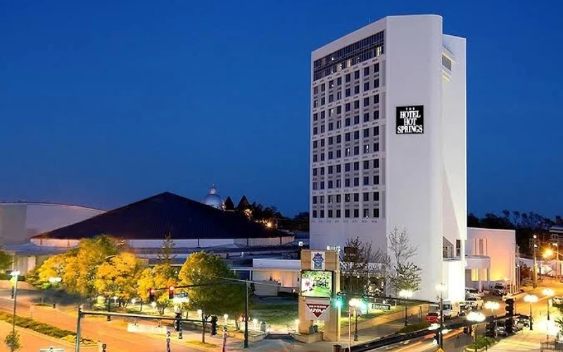 The Hotel Hot Springs, a walkable downtown hotel two blocks from Bathhouse Row in Hot Springs, Arkansas